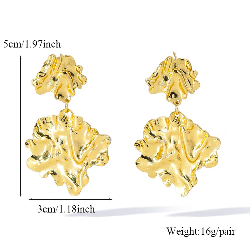 EILIECK 316L Stainless Steel Exaggerated Snake Dangle Earrings for Women Prevent Allergy Metal Charm Trendy Jewelry Lady Gift