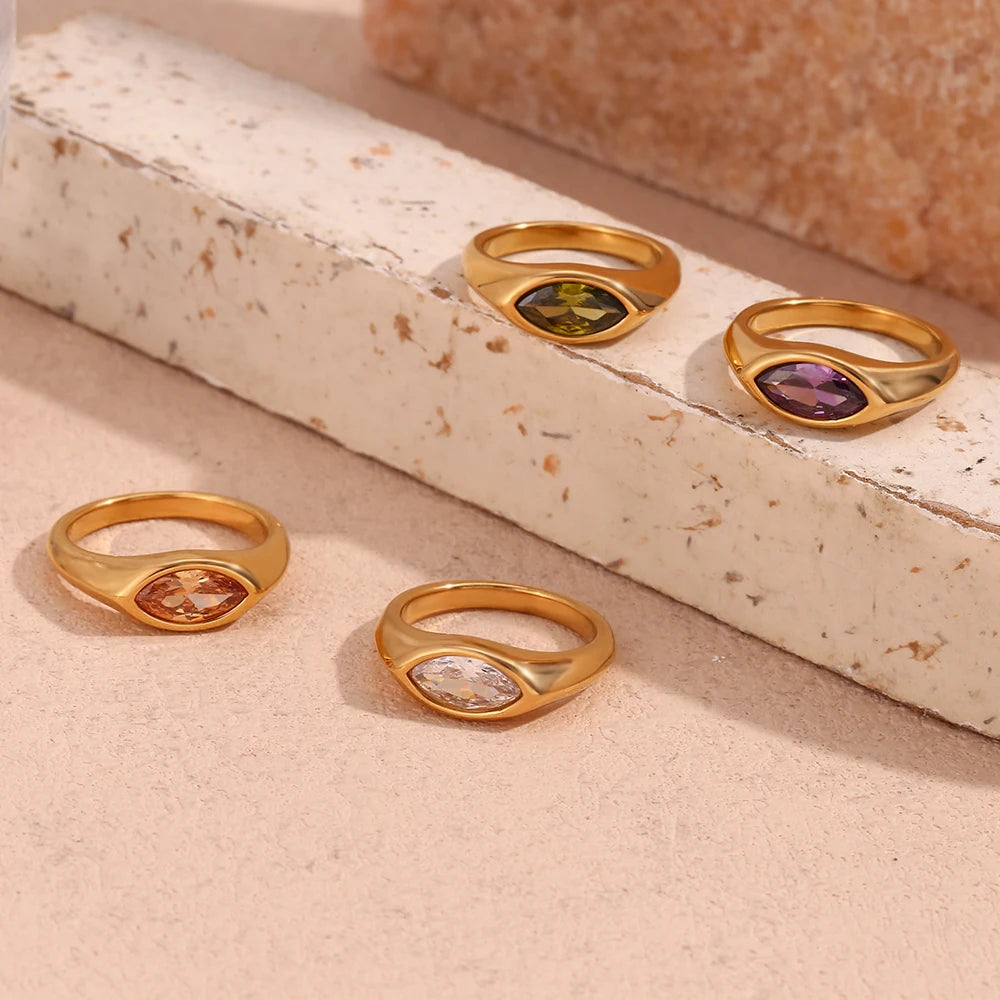 Golden Horse Eye Ring