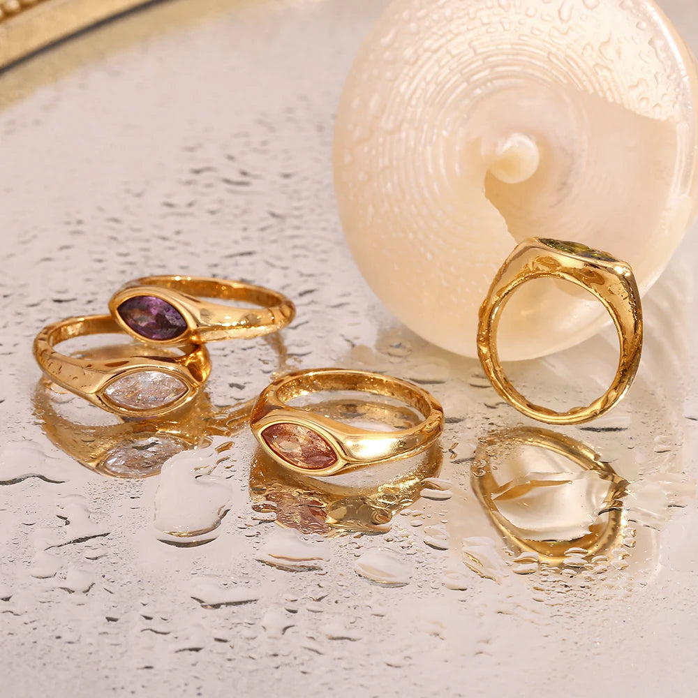 Golden Horse Eye Ring