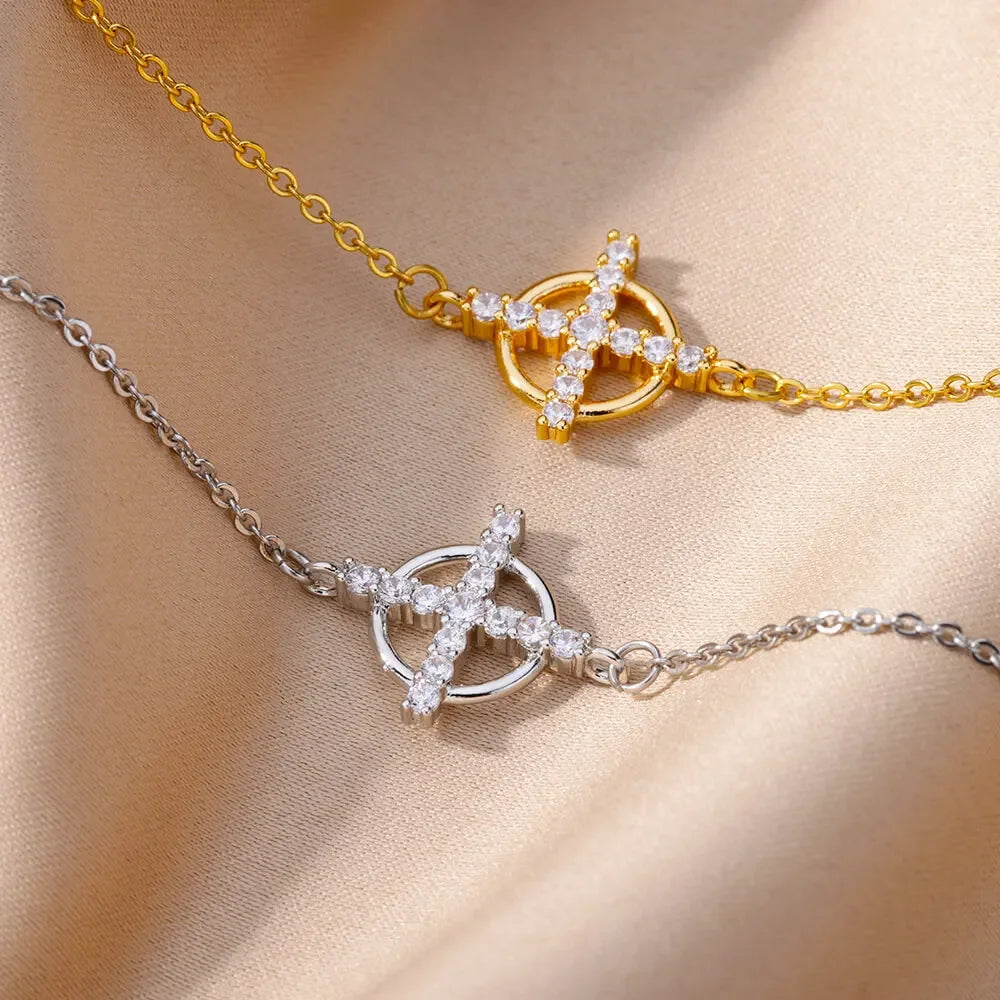 Maison Bonté – Gold-Plated Cross Bracelet