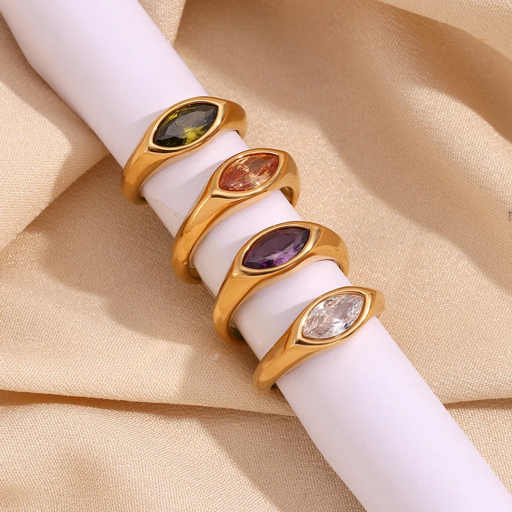 Golden Horse Eye Ring