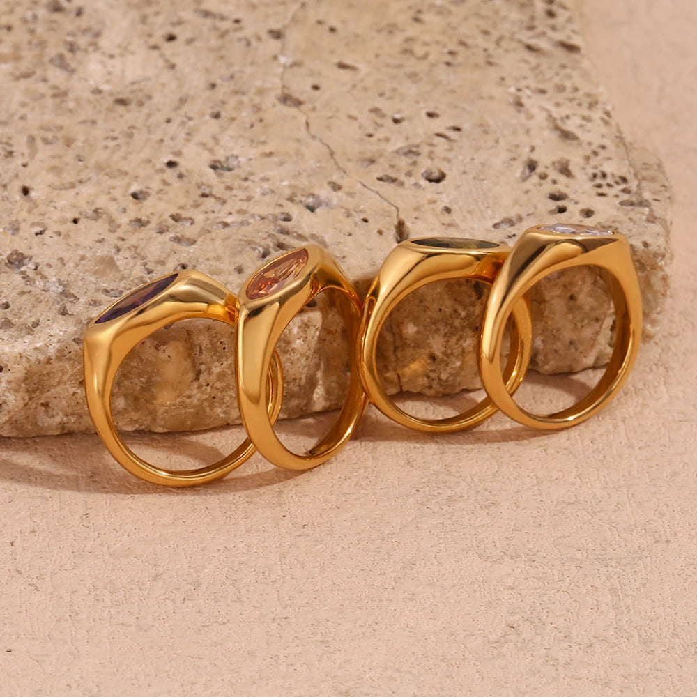 Golden Horse Eye Ring