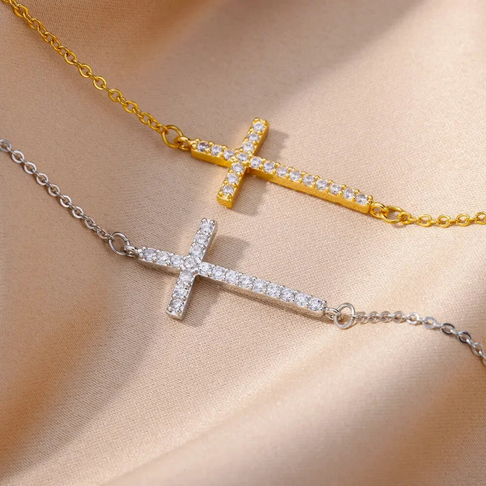 Maison Bonté – Gold-Plated Cross Bracelet