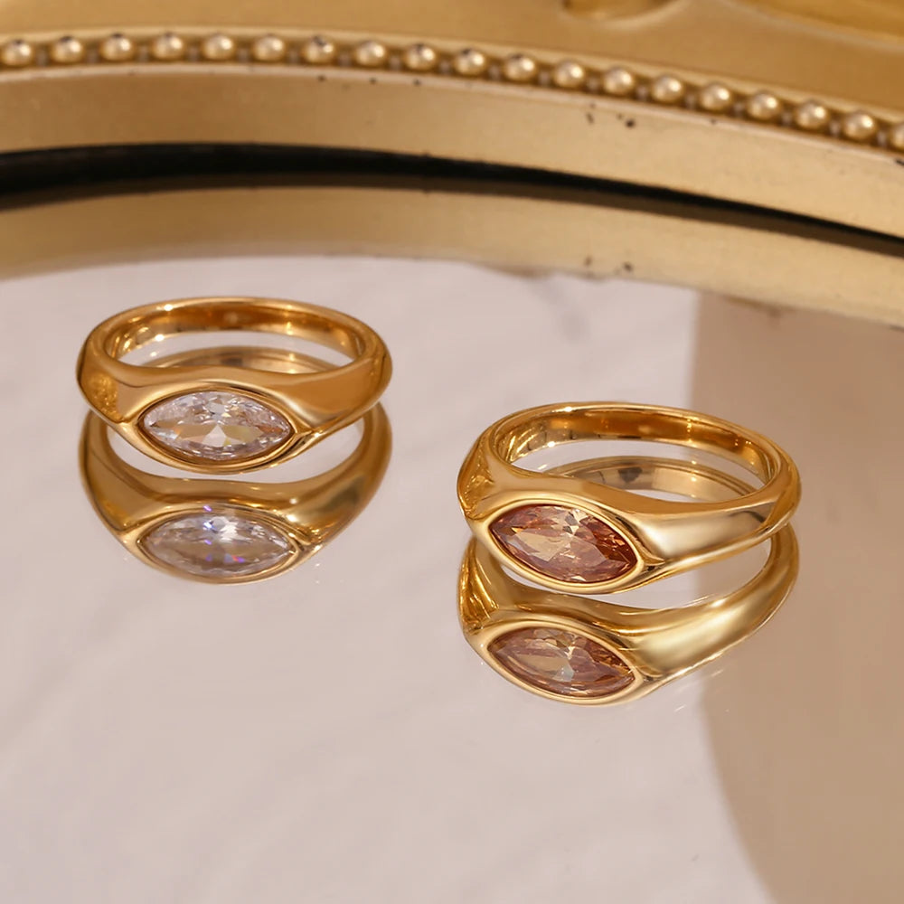 Golden Horse Eye Ring