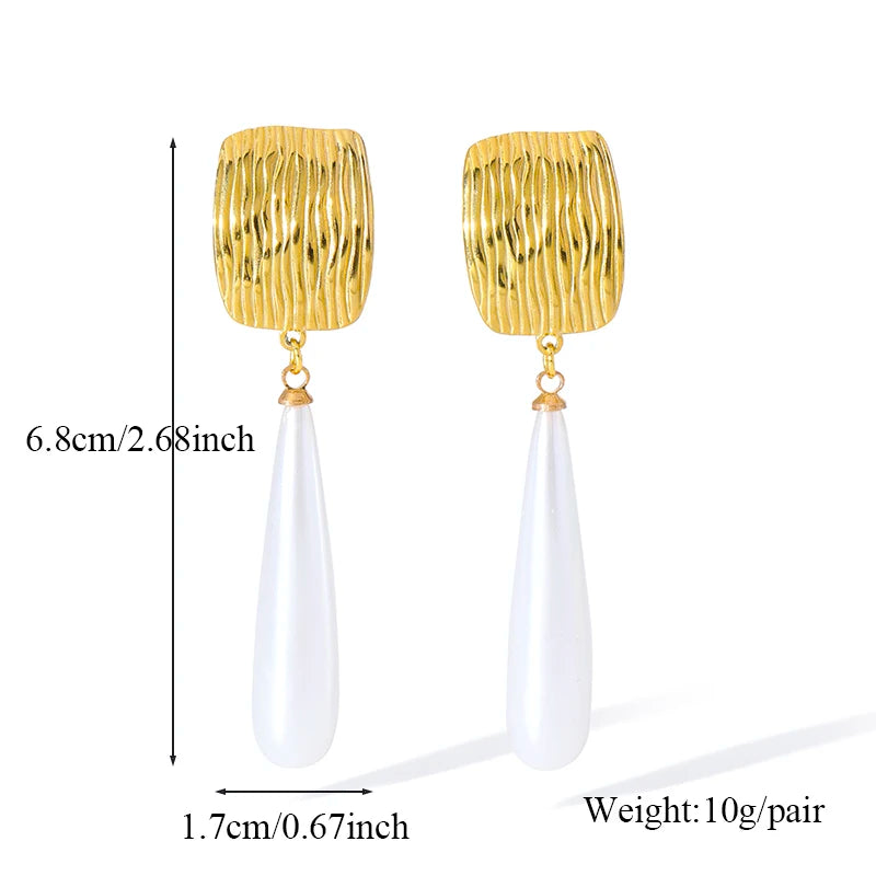 EILIECK 316L Stainless Steel Exaggerated Snake Dangle Earrings for Women Prevent Allergy Metal Charm Trendy Jewelry Lady Gift