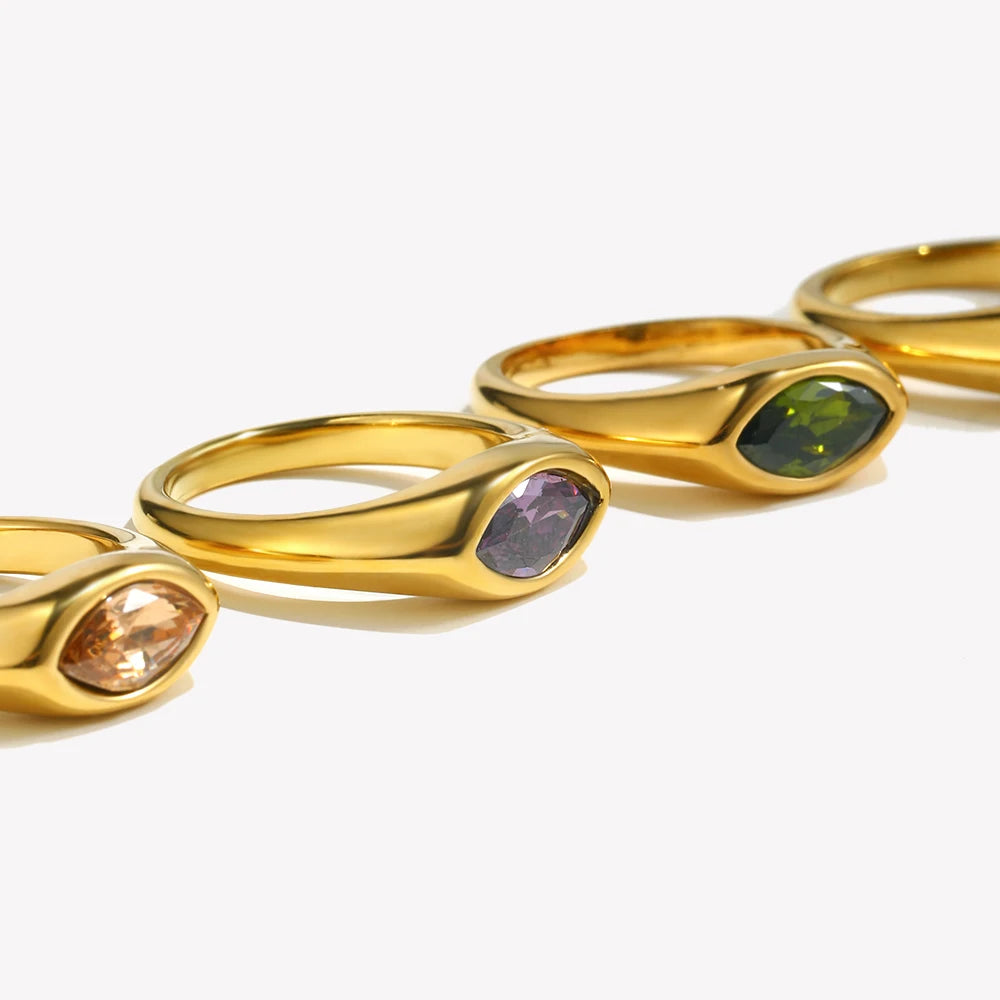 Golden Horse Eye Ring