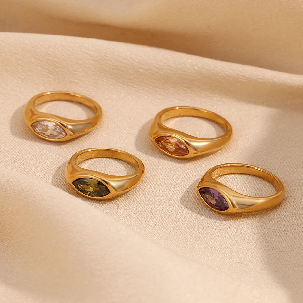 Golden Horse Eye Ring
