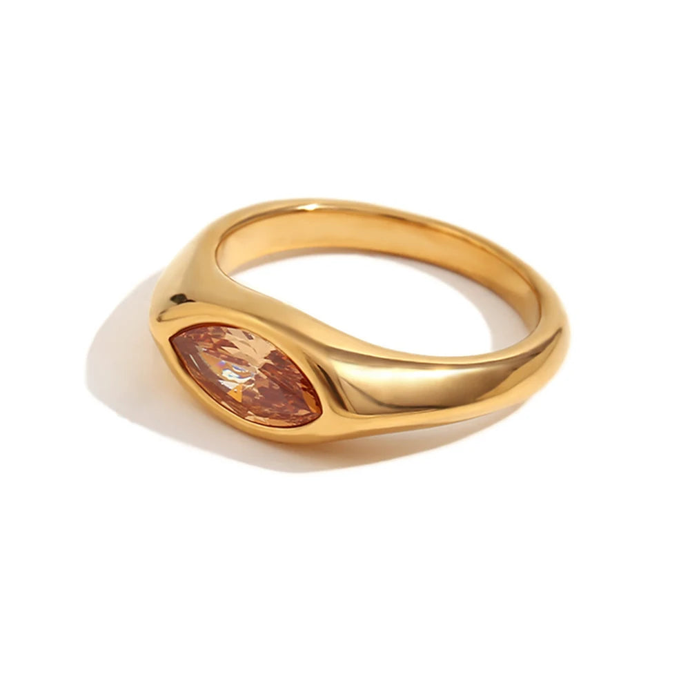 Golden Horse Eye Ring