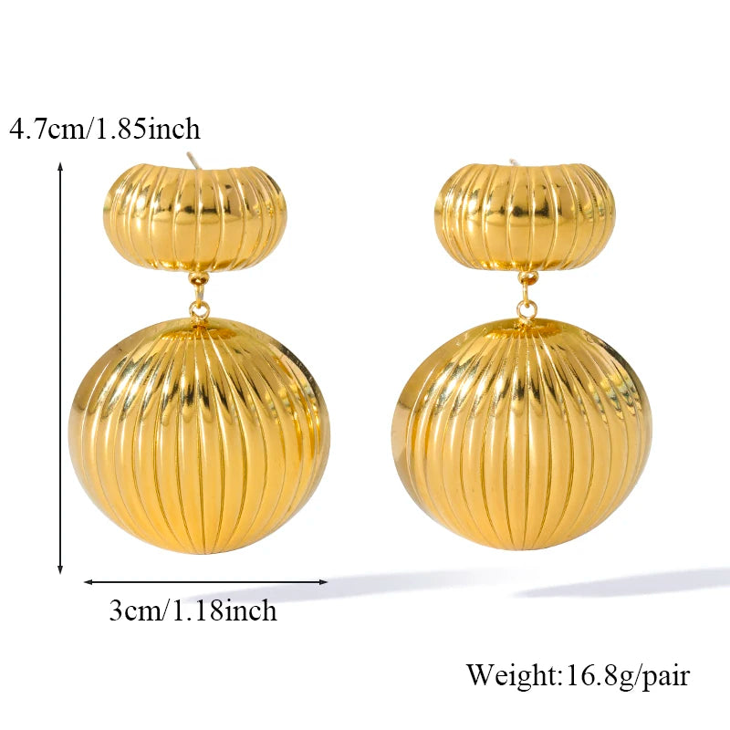 EILIECK 316L Stainless Steel Exaggerated Snake Dangle Earrings for Women Prevent Allergy Metal Charm Trendy Jewelry Lady Gift